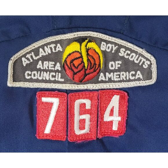 Vintage Cub Scout Youth Uniform Shirt Blue Long Sleeve No‎ Collar w/Insignia - Picture 6 of 13